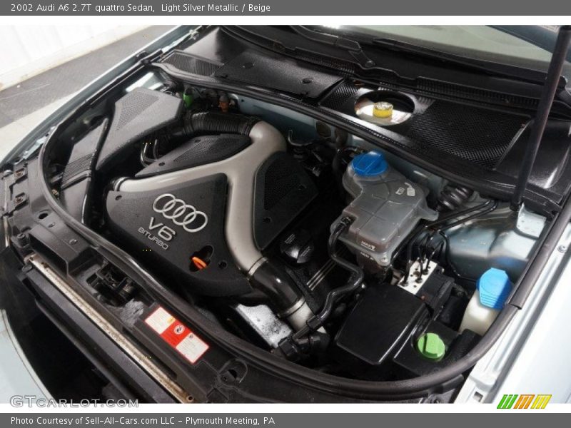 Light Silver Metallic / Beige 2002 Audi A6 2.7T quattro Sedan