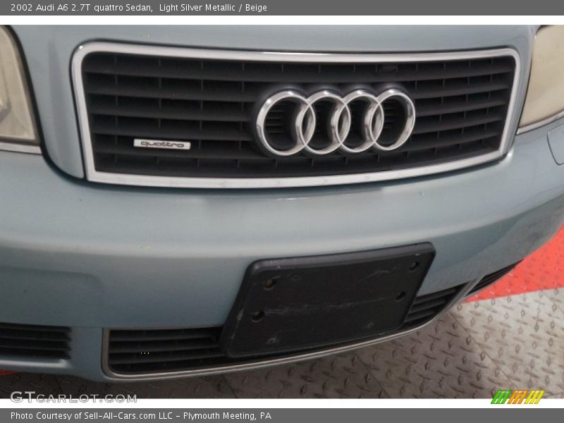 Light Silver Metallic / Beige 2002 Audi A6 2.7T quattro Sedan