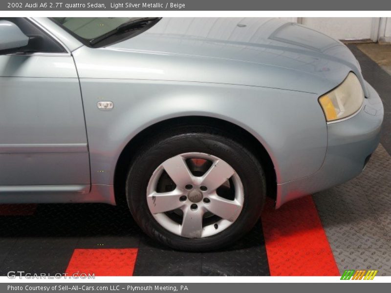 Light Silver Metallic / Beige 2002 Audi A6 2.7T quattro Sedan