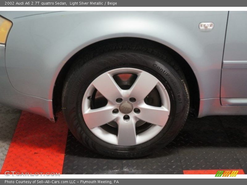Light Silver Metallic / Beige 2002 Audi A6 2.7T quattro Sedan