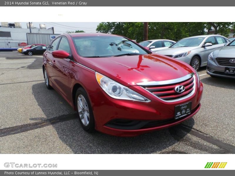Venetian Red / Gray 2014 Hyundai Sonata GLS