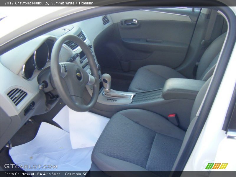 Summit White / Titanium 2012 Chevrolet Malibu LS