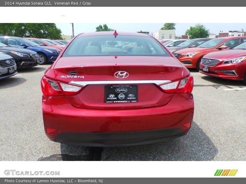 Venetian Red / Gray 2014 Hyundai Sonata GLS
