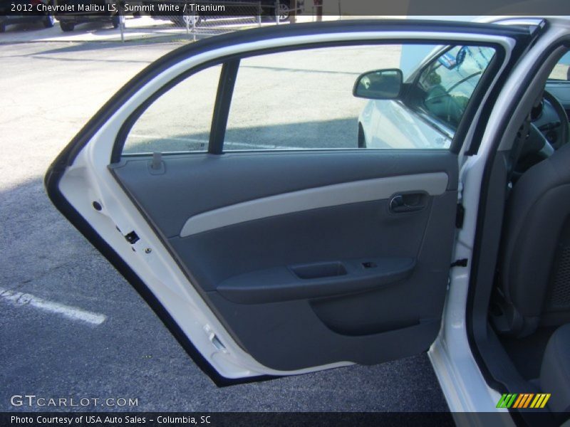 Summit White / Titanium 2012 Chevrolet Malibu LS