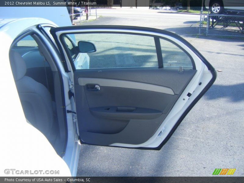 Summit White / Titanium 2012 Chevrolet Malibu LS