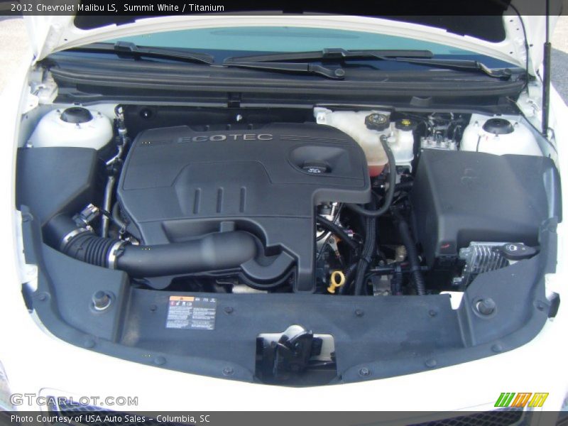 Summit White / Titanium 2012 Chevrolet Malibu LS