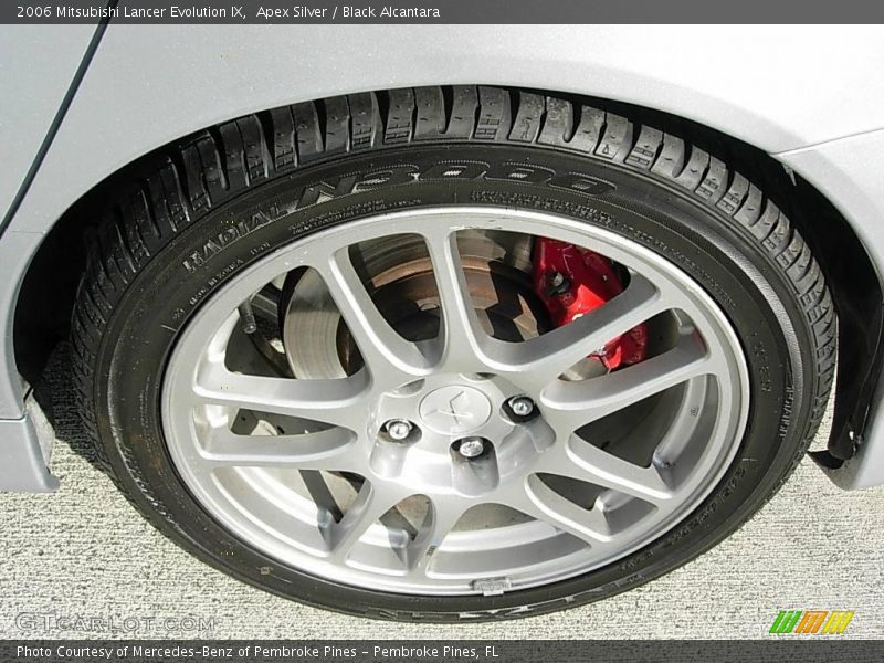 Apex Silver / Black Alcantara 2006 Mitsubishi Lancer Evolution IX