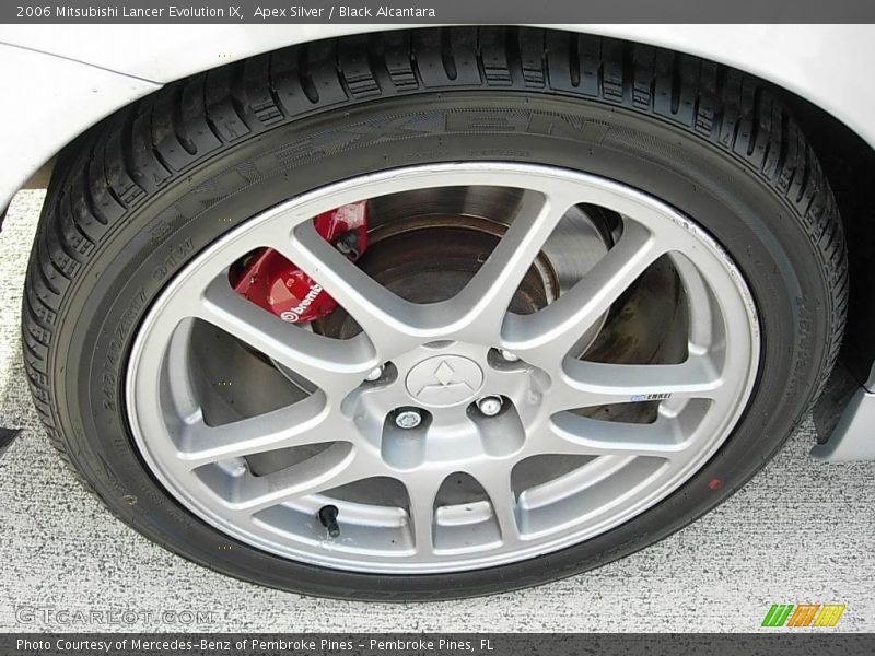 Apex Silver / Black Alcantara 2006 Mitsubishi Lancer Evolution IX