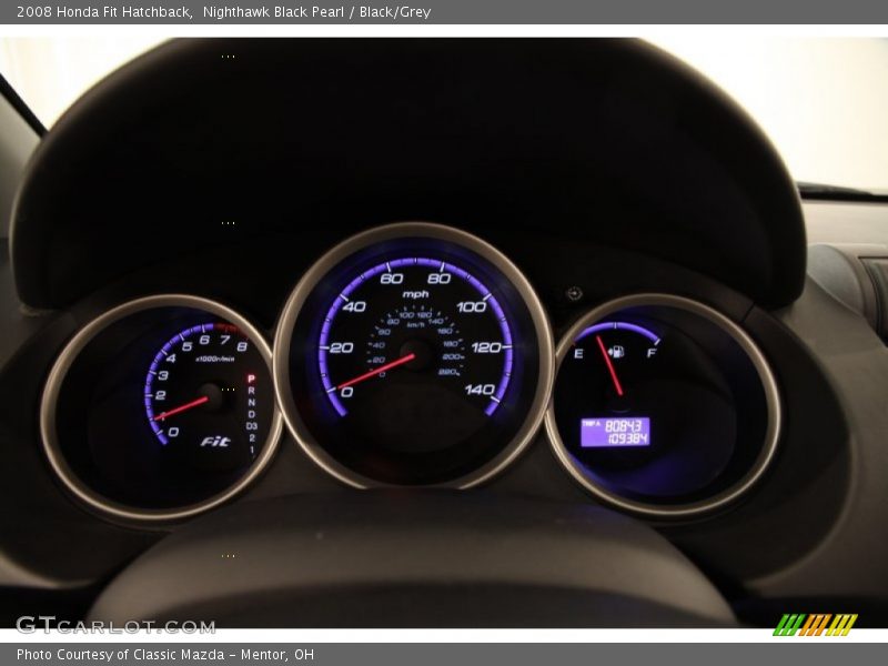 Nighthawk Black Pearl / Black/Grey 2008 Honda Fit Hatchback