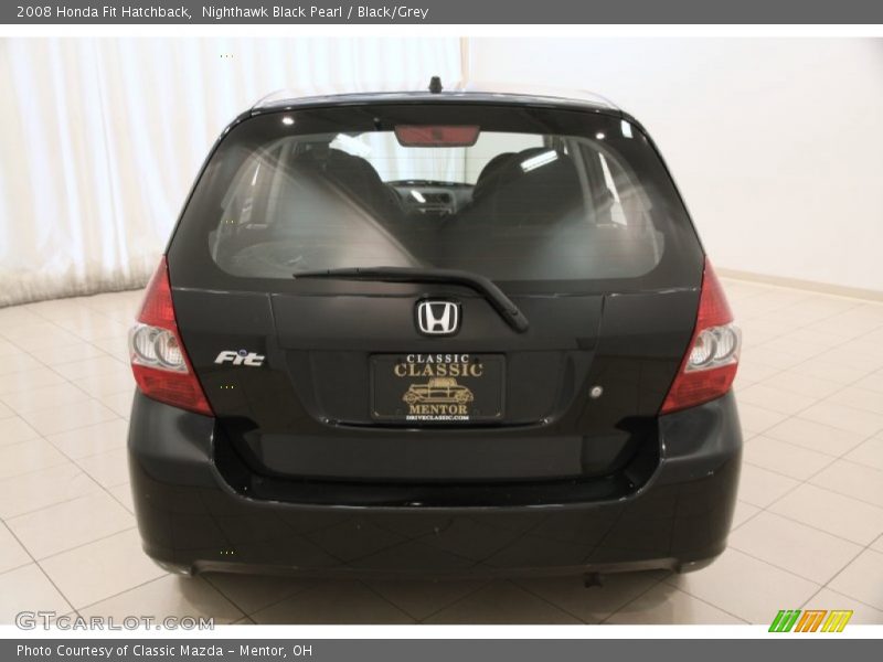 Nighthawk Black Pearl / Black/Grey 2008 Honda Fit Hatchback