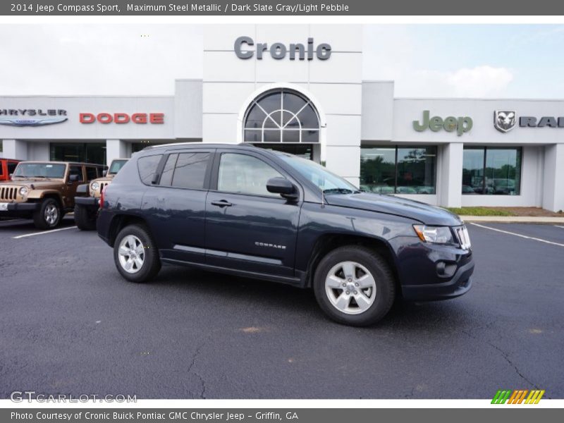 Maximum Steel Metallic / Dark Slate Gray/Light Pebble 2014 Jeep Compass Sport