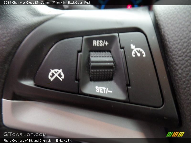 Summit White / Jet Black/Sport Red 2014 Chevrolet Cruze LT