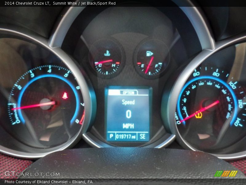 Summit White / Jet Black/Sport Red 2014 Chevrolet Cruze LT