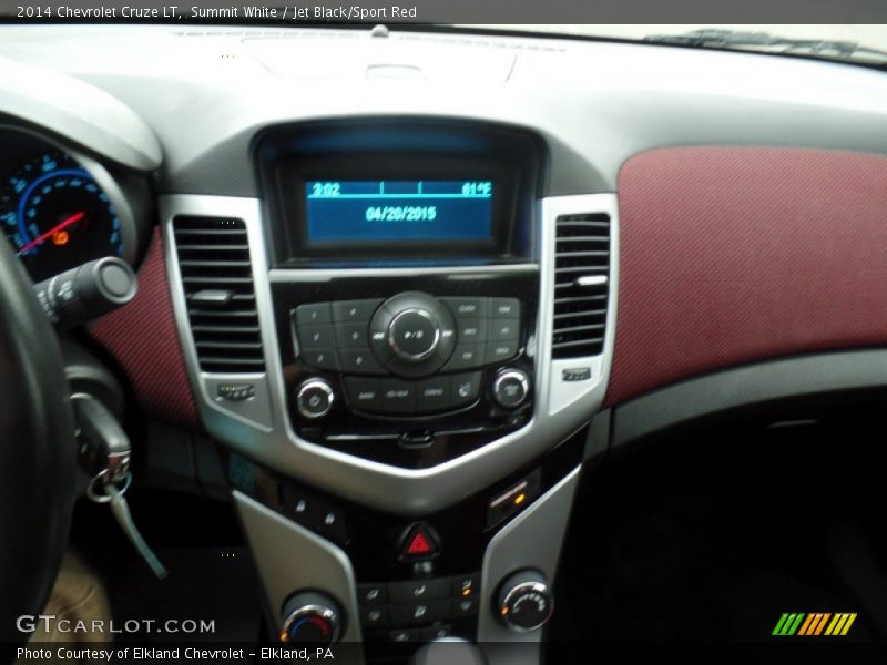 Summit White / Jet Black/Sport Red 2014 Chevrolet Cruze LT