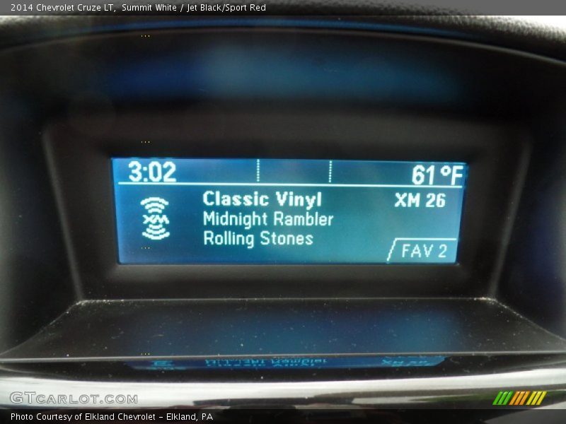 Summit White / Jet Black/Sport Red 2014 Chevrolet Cruze LT