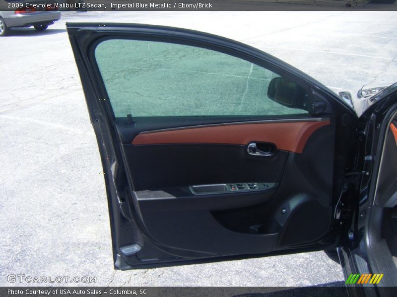 Imperial Blue Metallic / Ebony/Brick 2009 Chevrolet Malibu LTZ Sedan