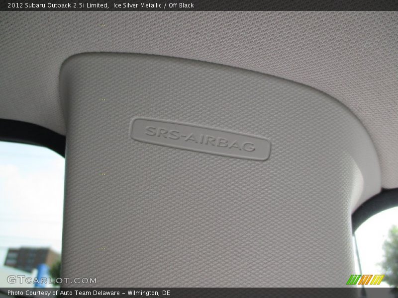 Ice Silver Metallic / Off Black 2012 Subaru Outback 2.5i Limited