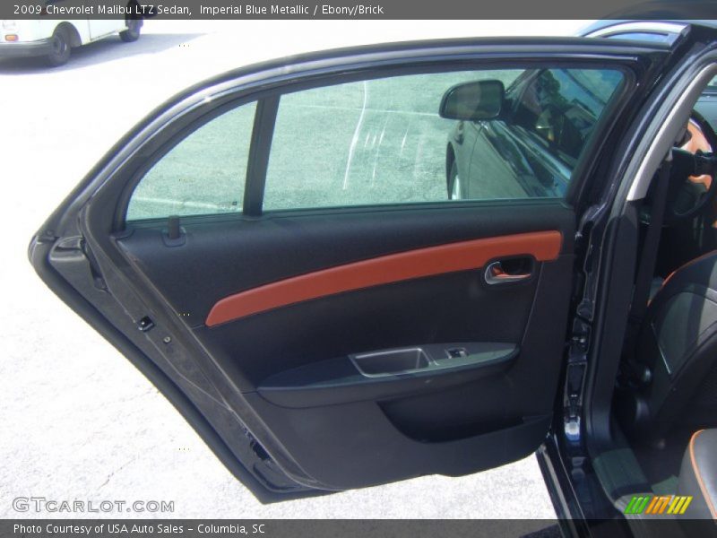 Imperial Blue Metallic / Ebony/Brick 2009 Chevrolet Malibu LTZ Sedan