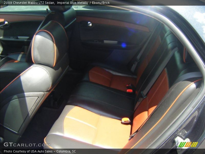 Imperial Blue Metallic / Ebony/Brick 2009 Chevrolet Malibu LTZ Sedan