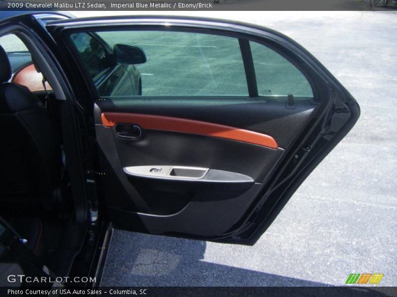 Imperial Blue Metallic / Ebony/Brick 2009 Chevrolet Malibu LTZ Sedan