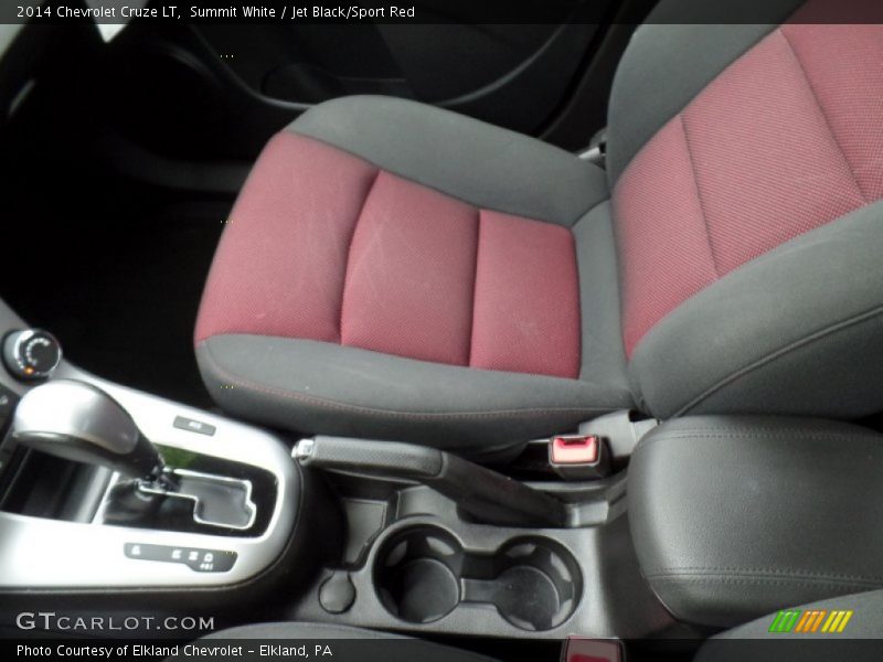 Summit White / Jet Black/Sport Red 2014 Chevrolet Cruze LT