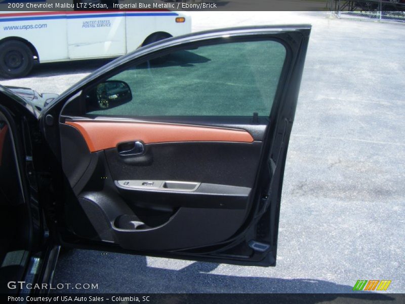 Imperial Blue Metallic / Ebony/Brick 2009 Chevrolet Malibu LTZ Sedan