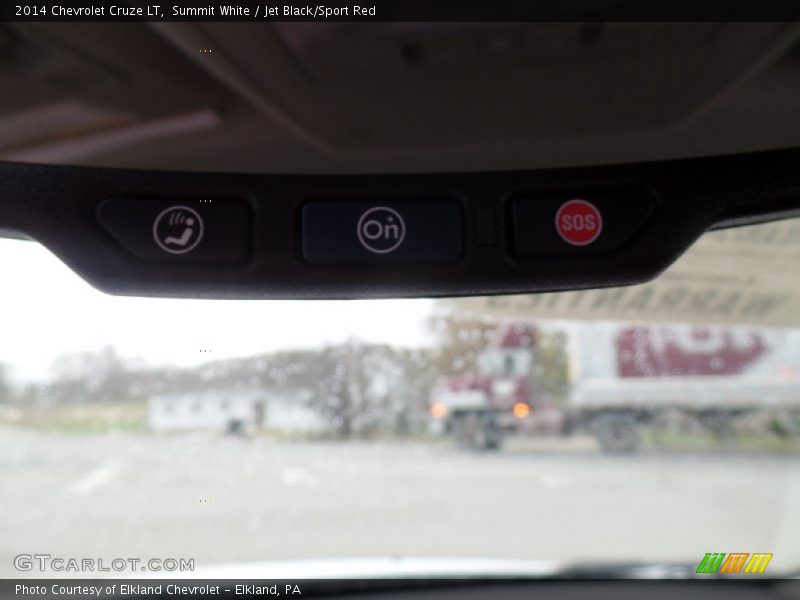 Summit White / Jet Black/Sport Red 2014 Chevrolet Cruze LT