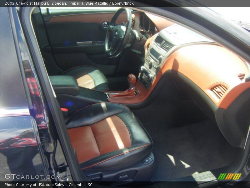 Imperial Blue Metallic / Ebony/Brick 2009 Chevrolet Malibu LTZ Sedan