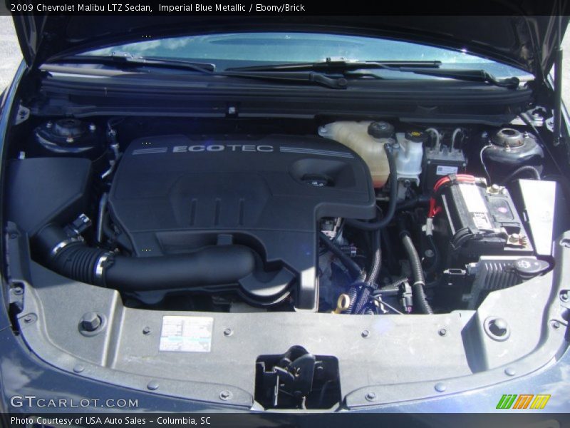 Imperial Blue Metallic / Ebony/Brick 2009 Chevrolet Malibu LTZ Sedan
