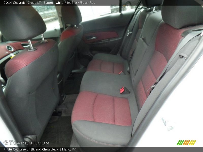 Summit White / Jet Black/Sport Red 2014 Chevrolet Cruze LT