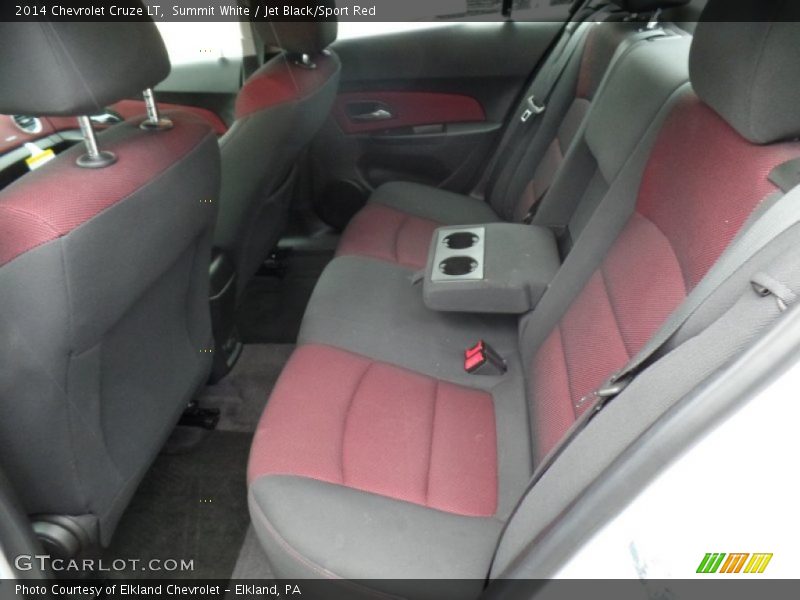 Summit White / Jet Black/Sport Red 2014 Chevrolet Cruze LT