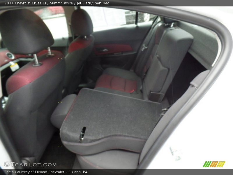 Summit White / Jet Black/Sport Red 2014 Chevrolet Cruze LT