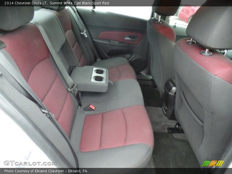 Summit White / Jet Black/Sport Red 2014 Chevrolet Cruze LT