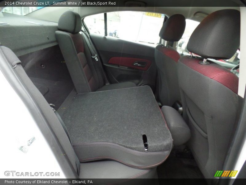 Summit White / Jet Black/Sport Red 2014 Chevrolet Cruze LT