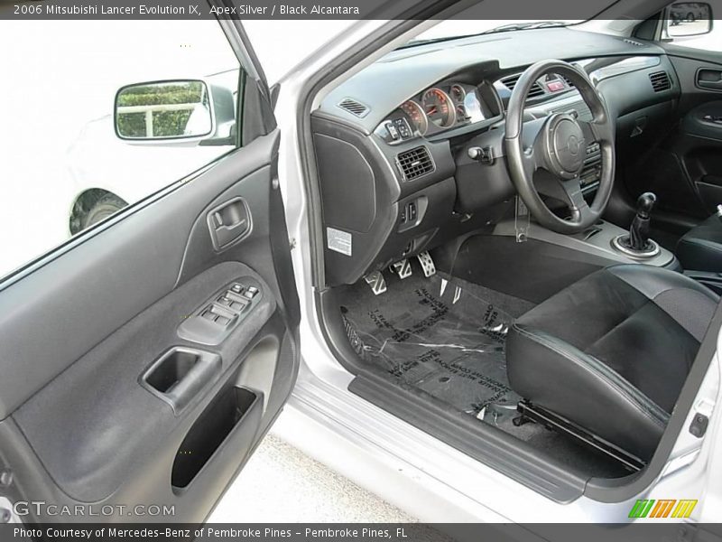 Apex Silver / Black Alcantara 2006 Mitsubishi Lancer Evolution IX