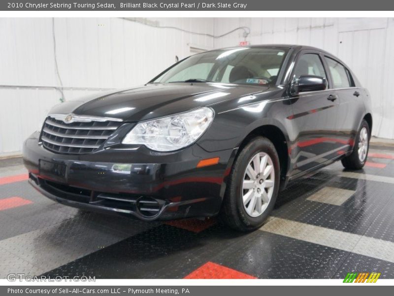 Brilliant Black Crystal Pearl / Dark Slate Gray 2010 Chrysler Sebring Touring Sedan