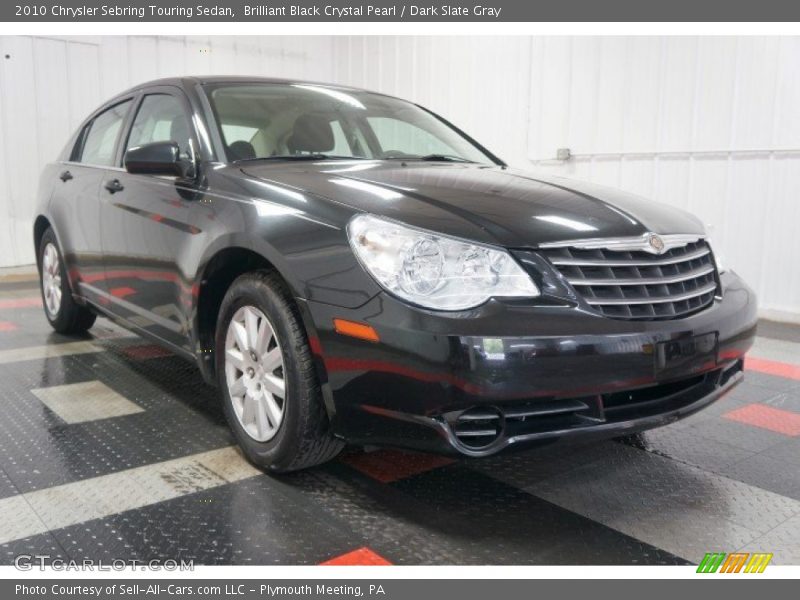 Brilliant Black Crystal Pearl / Dark Slate Gray 2010 Chrysler Sebring Touring Sedan