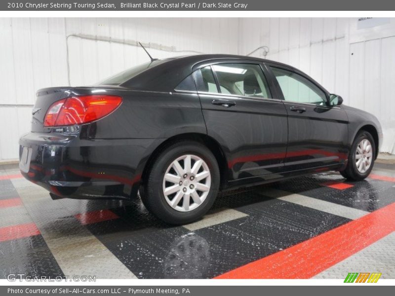 Brilliant Black Crystal Pearl / Dark Slate Gray 2010 Chrysler Sebring Touring Sedan