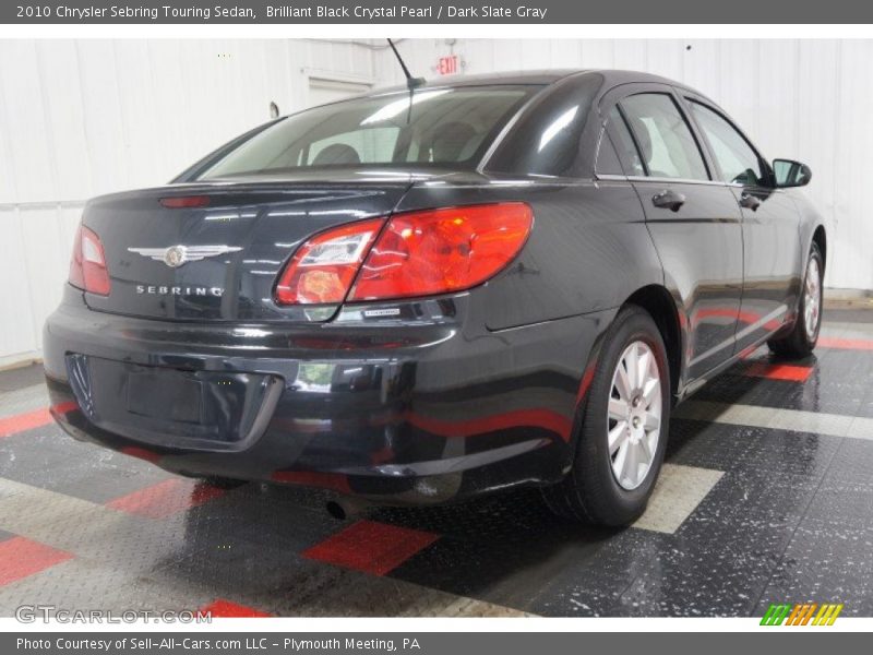 Brilliant Black Crystal Pearl / Dark Slate Gray 2010 Chrysler Sebring Touring Sedan