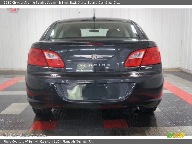 Brilliant Black Crystal Pearl / Dark Slate Gray 2010 Chrysler Sebring Touring Sedan