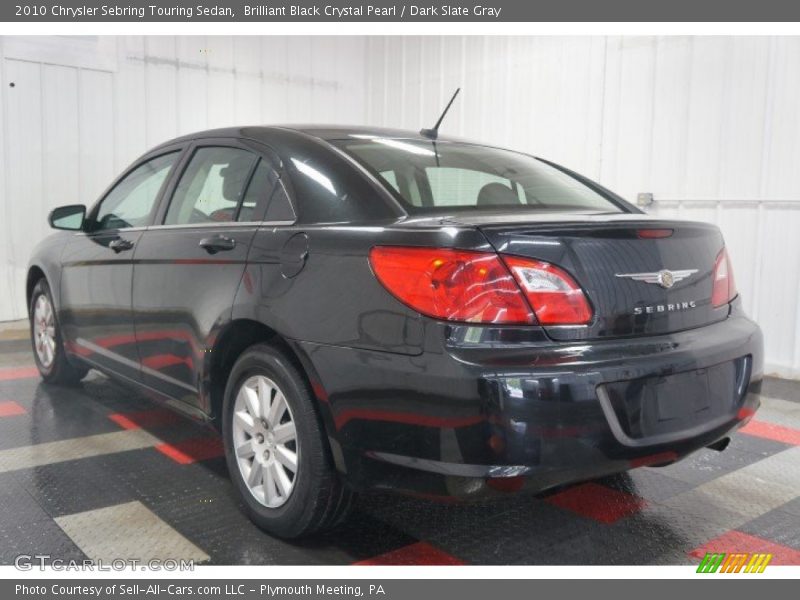Brilliant Black Crystal Pearl / Dark Slate Gray 2010 Chrysler Sebring Touring Sedan