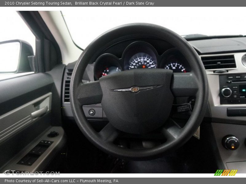 Brilliant Black Crystal Pearl / Dark Slate Gray 2010 Chrysler Sebring Touring Sedan