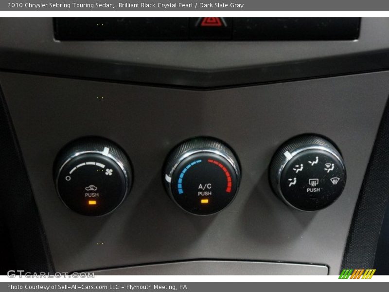 Brilliant Black Crystal Pearl / Dark Slate Gray 2010 Chrysler Sebring Touring Sedan