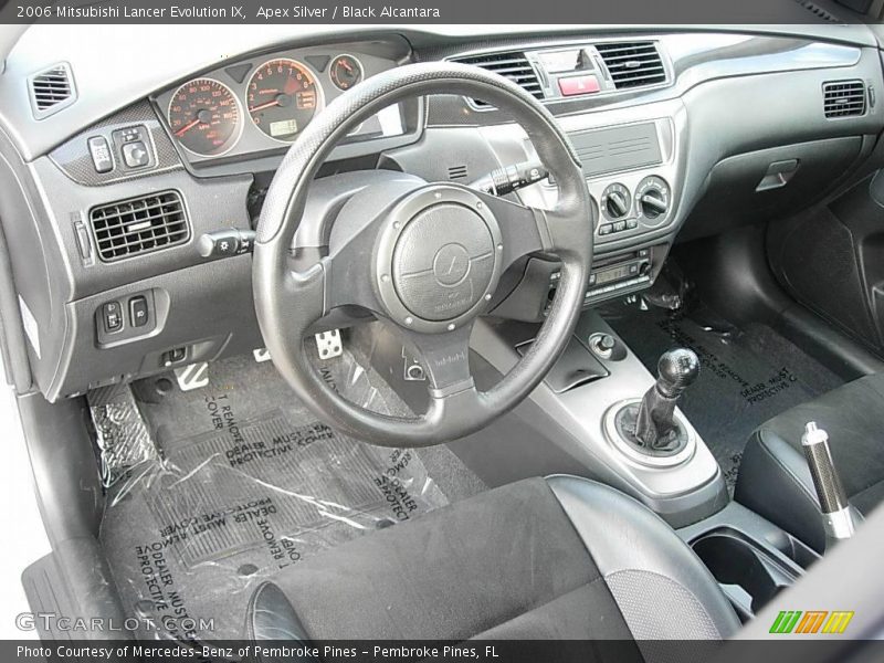 Apex Silver / Black Alcantara 2006 Mitsubishi Lancer Evolution IX