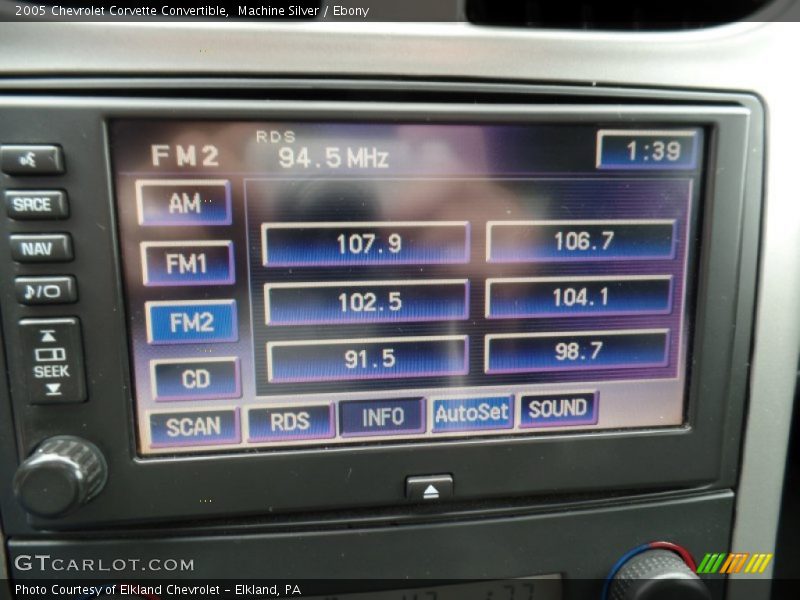 Machine Silver / Ebony 2005 Chevrolet Corvette Convertible