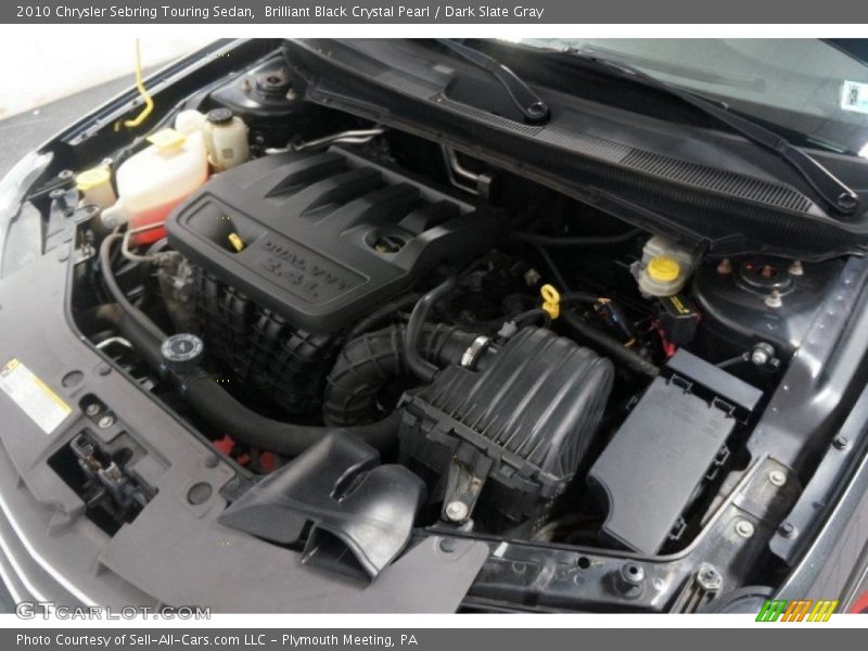Brilliant Black Crystal Pearl / Dark Slate Gray 2010 Chrysler Sebring Touring Sedan