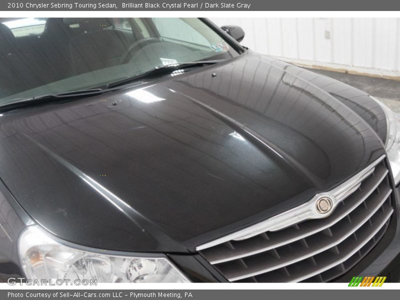 Brilliant Black Crystal Pearl / Dark Slate Gray 2010 Chrysler Sebring Touring Sedan