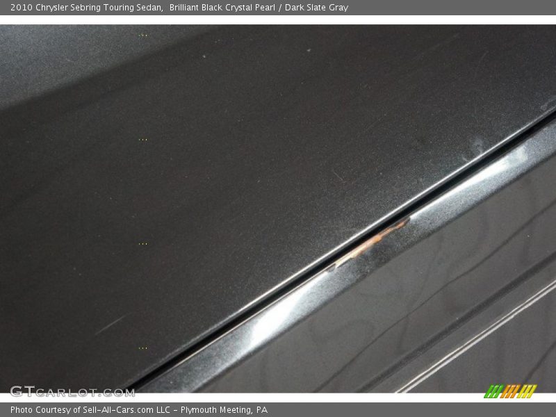 Brilliant Black Crystal Pearl / Dark Slate Gray 2010 Chrysler Sebring Touring Sedan