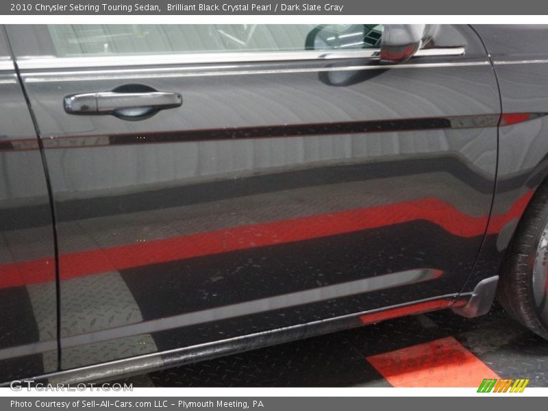 Brilliant Black Crystal Pearl / Dark Slate Gray 2010 Chrysler Sebring Touring Sedan