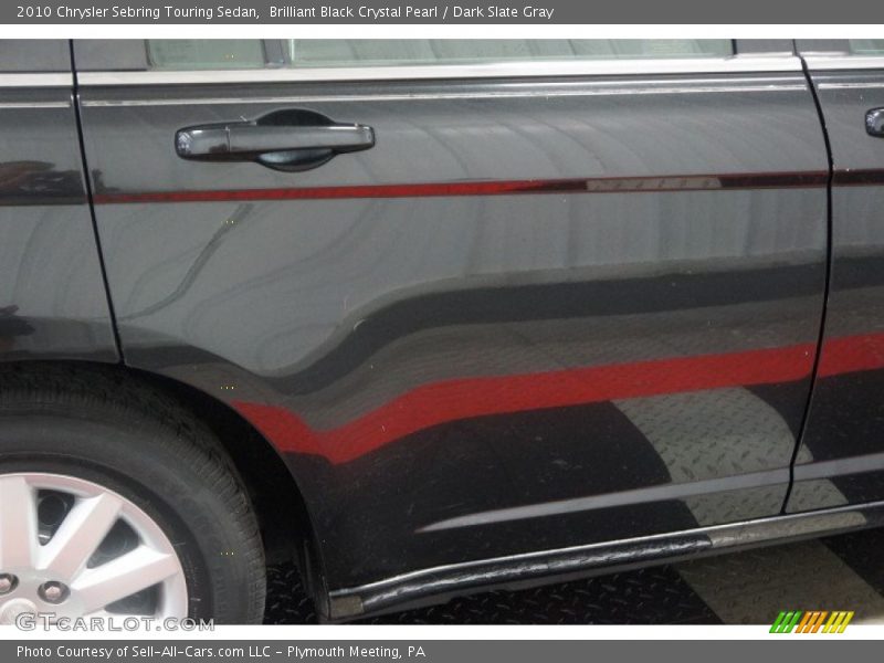 Brilliant Black Crystal Pearl / Dark Slate Gray 2010 Chrysler Sebring Touring Sedan